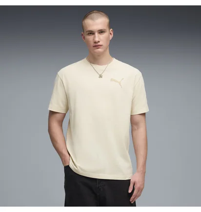 Футболка чоловіча Puma Ess Elevated Cat Logo Beige 634391-87