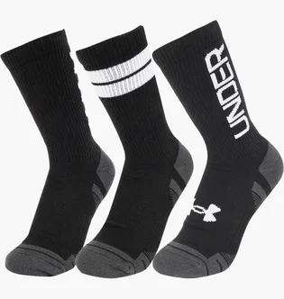 Шкарпетки унісекс Under Armour Perf Tech Nov Crew Black (3 пари) 1379515-002