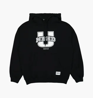 Худи мужское Neighborhood College Hooded Sweatshirt Ls Black 231FPNH-CSM02-BLACK