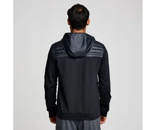 Куртка мужская Saucony Solstice Oysterpuff Hoody Black/Blue 800351-BK