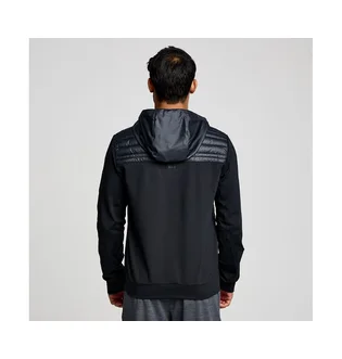 Куртка мужская Saucony Solstice Oysterpuff Hoody Black/Blue 800351-BK