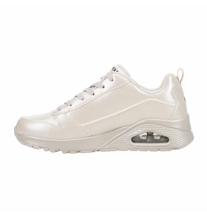 Кросівки жіночі Skechers Uno Galactic Metallic Lace Up Sneakers Beige 177104-OFWT