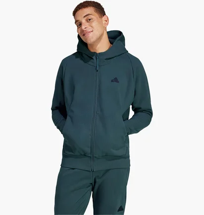 Толстовка мужская Adidas Z.N.E. Winterized Full-Zip Hooded Track Top Green IR5240