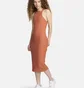 Платье женское Nike Sportswear Chill Rib Slim Sleeveless Midi Dress Orange FN3679-825