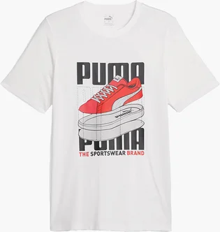 Футболка чоловіча Puma Graphics Sneaker White 677186-02