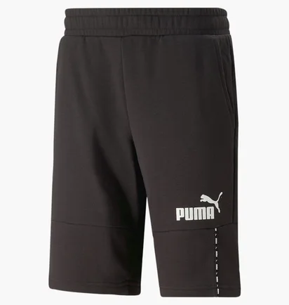 Шорты мужские Puma Essentials Block Tape Black 673344-01