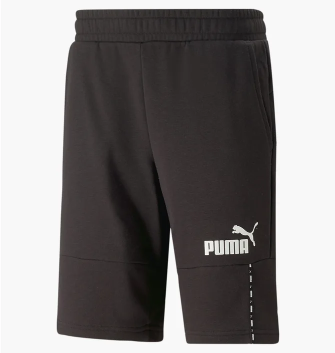 Шорты мужские Puma Essentials Block Tape Black 673344-01