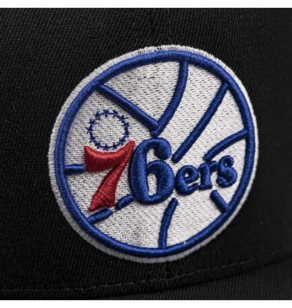 Кепка унисекс Mitchell & Ness Nba Philadelphia 76Ers 50Th Anniversary Patch 110 Snapback Black 6HSSFH21HW014-BLCK
