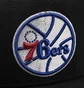 Кепка унисекс Mitchell & Ness Nba Philadelphia 76Ers 50Th Anniversary Patch 110 Snapback Black 6HSSFH21HW014-BLCK