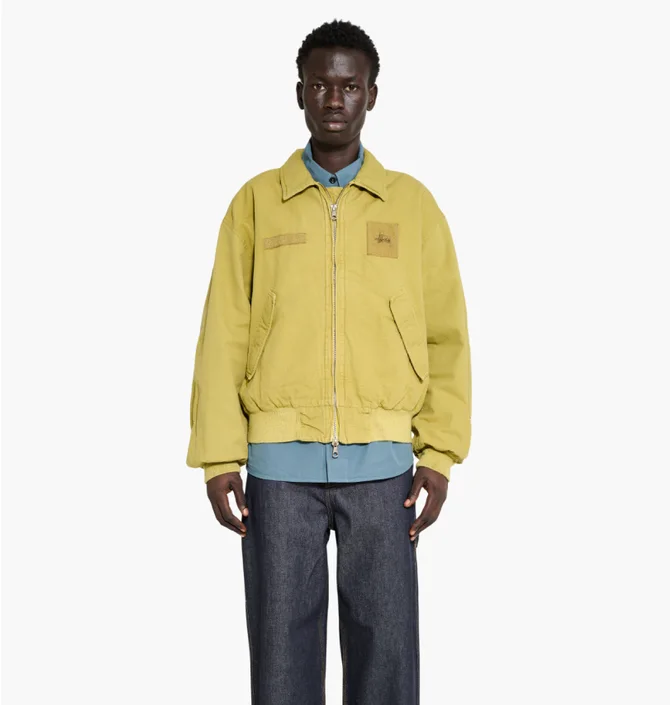 Бомбер мужской Stussy Flight Bomber Olive 115837-2725