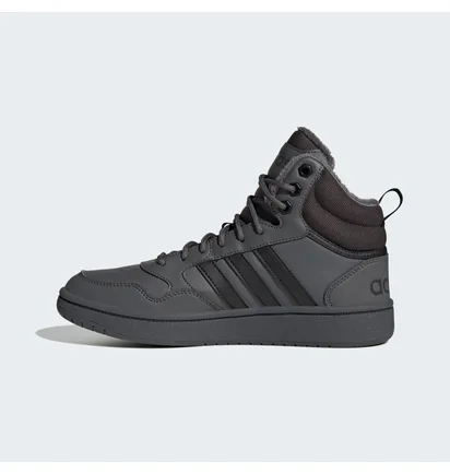 Кросівки жіночі Adidas Hoops 3.0 Mid Lifestyle Basketball Classic Fur Lining Winterized Shoes Black GZ6683