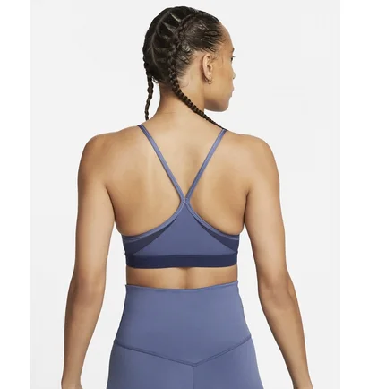 Топ женский Nike Indy WomenS Light-Support Padded V-Neck Sports Bra Blue CZ4456-491