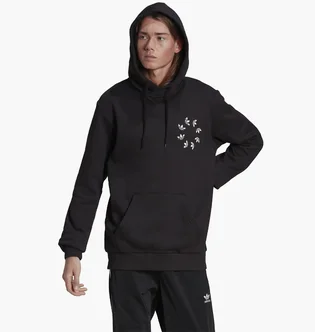 Худи мужское Adidas Adicolor Spinner Hoodie Black Hc4490