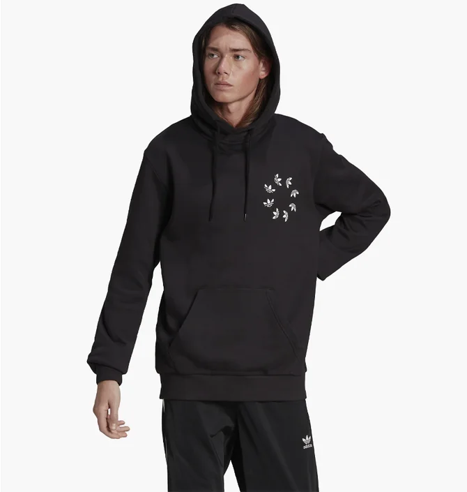 Худі чоловіче Adidas Adicolor Spinner Hoodie Black Hc4490