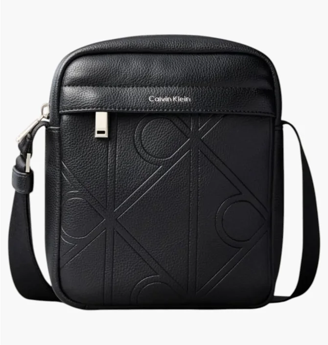 Сумка чоловіча Calvin Klein Emblem Embossed Reporter Bag Black LV04D3331GUB1