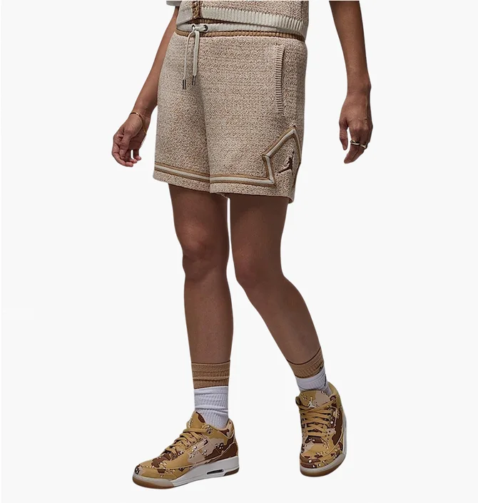 Шорты женские Nike Wmns Knit Short Beige FV7116-133