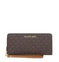 Гаманець жіночий Michael Kors Jet Set Travel Monogram Continental Leather Wallet Brown 35F8GTVT3B-BROWN-66204