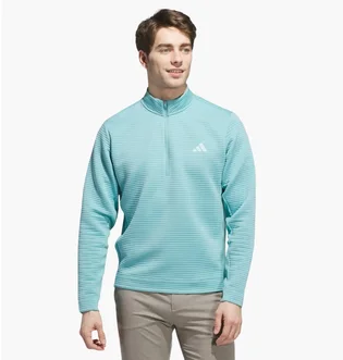 Кофта чоловіча Adidas Ultimate365 Dwr Textured Quarter-Zip Turquoise JX7237