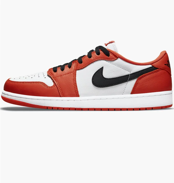 Кроссовки мужские Air Jordan 1 Low Og White/Red CZ0790-801