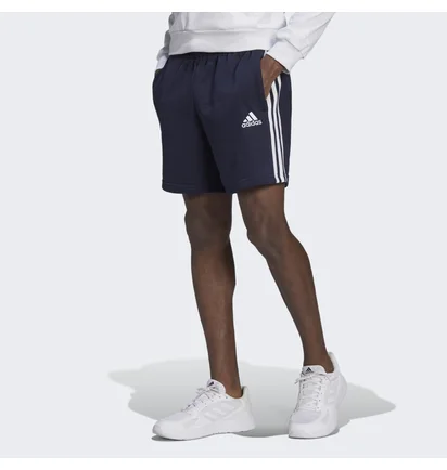 Шорты мужские Adidas Essentials French Terry 3-Stripes Shorts Blue Gk9598