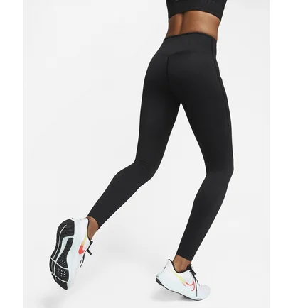 Леггинсы женские Nike Go WomenS Firm-Support High-Waisted Full-Length Leggings With Pockets Black DQ5668-010
