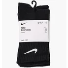 Носки унисекс Nike U EVERYDAY LTWT CREW (3 пары, неутепленные) Black SX7676-010