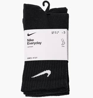 Шкарпетки унісекс Nike U EVERYDAY LTWT CREW (3 пари, неутеплені) Black SX7676-010