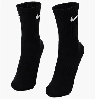 Носки унисекс Nike U EVERYDAY LTWT CREW (3 пары, неутепленные) Black SX7676-010