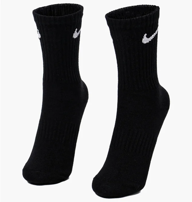 Шкарпетки унісекс Nike U EVERYDAY LTWT CREW (3 пари, неутеплені) Black SX7676-010