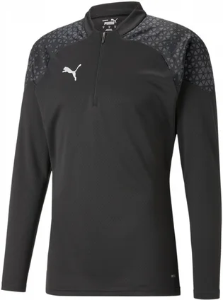 Кофта мужская Puma Long-Sleeve T-Shirt Teamcup Training 1/4 Zip Top Black 657982-003