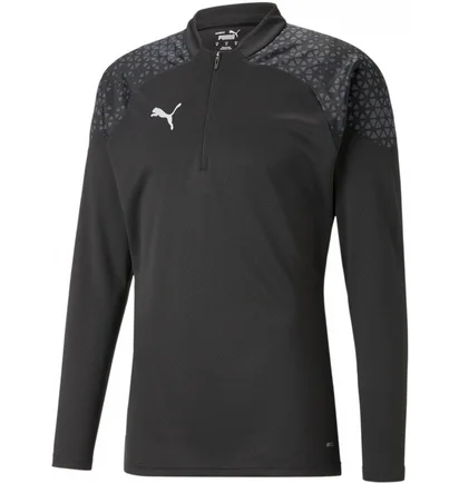 Кофта мужская Puma Long-Sleeve T-Shirt Teamcup Training 1/4 Zip Top Black 657982-003