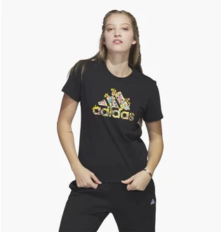 Футболка женская Adidas Floral Badge Of Sport Graphic Tee Black HR5320