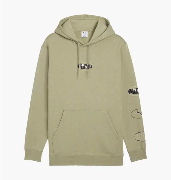Худи мужское Puma Ess Logo Lab Execution Olive 688180-82