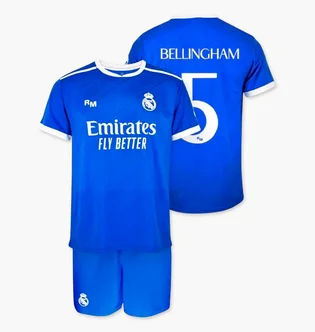 Футбольная форма детская Real Madrid Bellingham No. 5 Blue RM25B3B