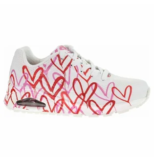 Кроссовки женские Skechers Uno Spread The Love White 155507-WRPK