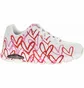 Кроссовки женские Skechers Uno Spread The Love White 155507-WRPK