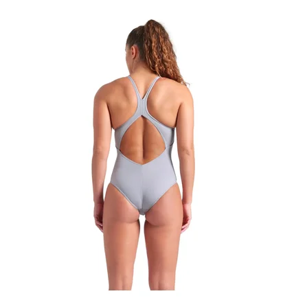 Купальник женский Arena Trail Swimsuit V Back Grey 009022-520