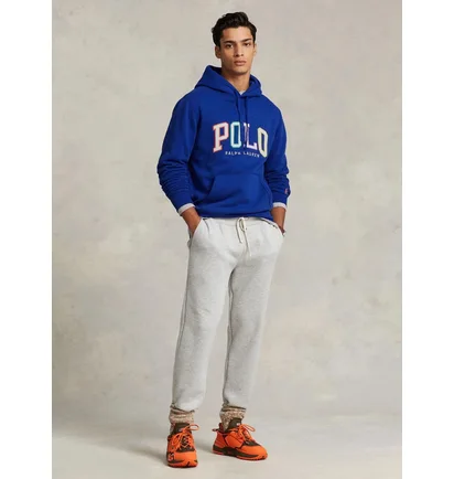 Худи мужское Ralph Lauren Fleece Logo Hoodie Blue 710890190003