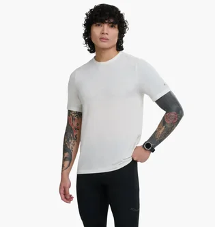 Футболка чоловіча Saucony Stopwatch White SAM800377-IVH