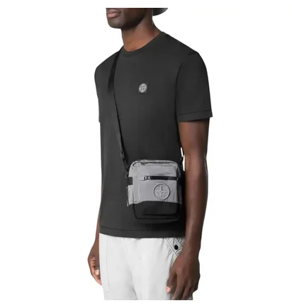 Сумка чоловіча Stone Island Nylon Metal In Econyl Pouch Grey K1S159200908S0076-V0061