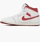 Кросівки чоловічі Air Jordan 1 Mid Se White Dune Red White FJ3458-160