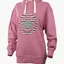 Худи женское Jeep Hooded Oversize Sweatshirt Star Striped Print Pink O102608-P490