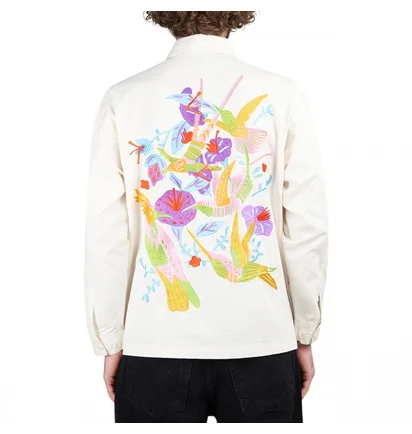Рубашка мужская OBEY Contrast Shirt Jacket Beige 121160042