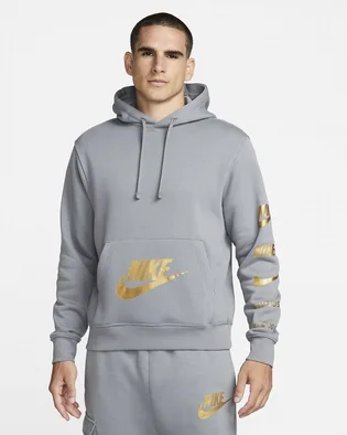 Худи мужское Nike Sportswear Standard Issue Grey FJ0552-065