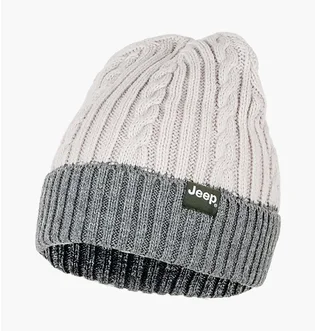 Шапка унисекс Jeep Twisted Tricot Hat J22W White/Grey O102602-J872