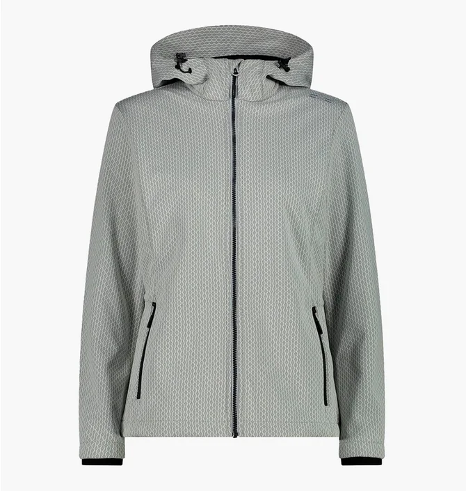 Куртка жіноча CMP Jacket Zip Hood Softshell Grey 34A3096-U439