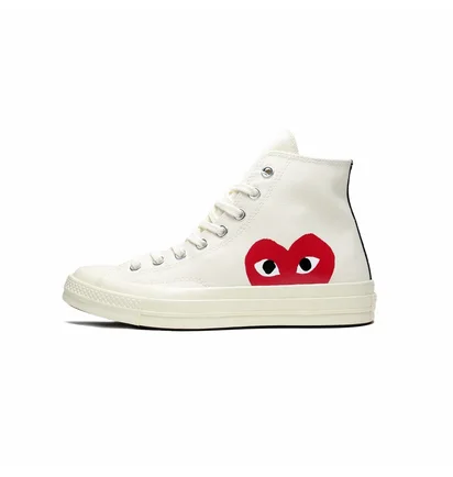 Кеды унисекс Comme des Garcons Play X Chuck 70 Shoes Beige 150205C
