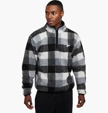 Кофта мужская Nike 1/2 Club Grey FZ0896-010