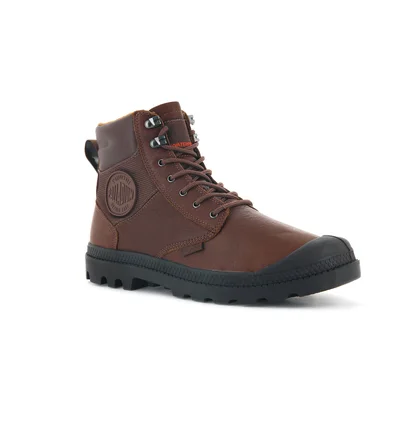 Черевики чоловічі Palladium Pampa Shield Wp+ Lth Brown 76844-257-M