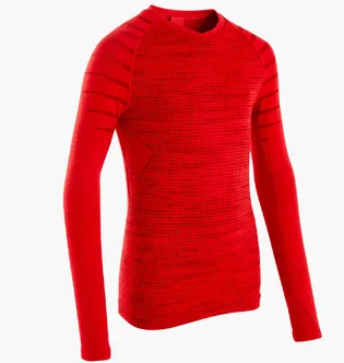 Лонгслив детский Kipsta Keepdry Red 8641694